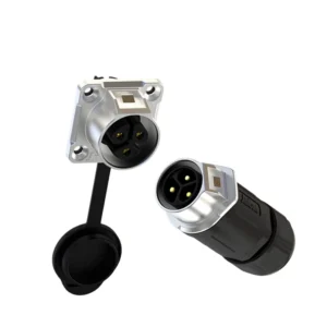 MJ24 3-Pin Waterproof Connector 50A Quick Lock for Industrial Power