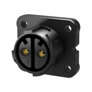 M25 2-Pin Waterproof Connector 50A Push Locking Field Installable for Solar & Energy Storage