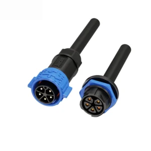 M25 5-Pin Waterproof Connector 30A Push Locking for LED Lighting & Marine