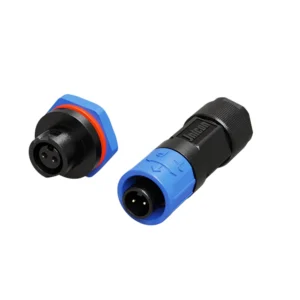 M12 2 Pin Waterproof Connector 7A Push Locking IP67 for Sensors & Automation