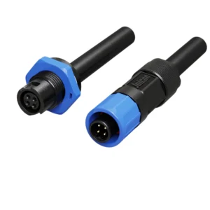 M12 4 Pin Waterproof Connector 7A Push Locking IP67 for Actuators & Sensors