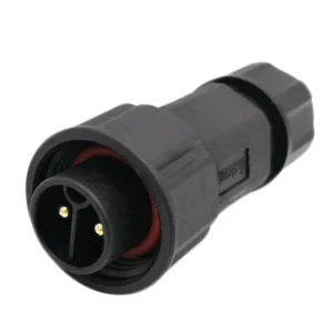 M19 2 Pin Waterproof Connector 20A Push Locking IP67 for Energy Storage