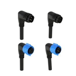 M19 3 Pin Waterproof Connector 15A Push Locking IP67 for Industrial Automation
