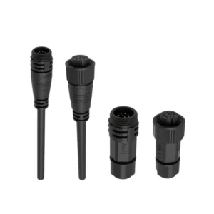 M19 9 Pin Signal Waterproof Connector 5A Push Locking IP67 for Sensor Networks