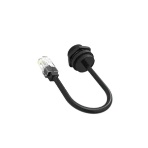 M19 RJ45 Waterproof Connector 8Pin IP68 Screw Locking for Industrial Ethernet